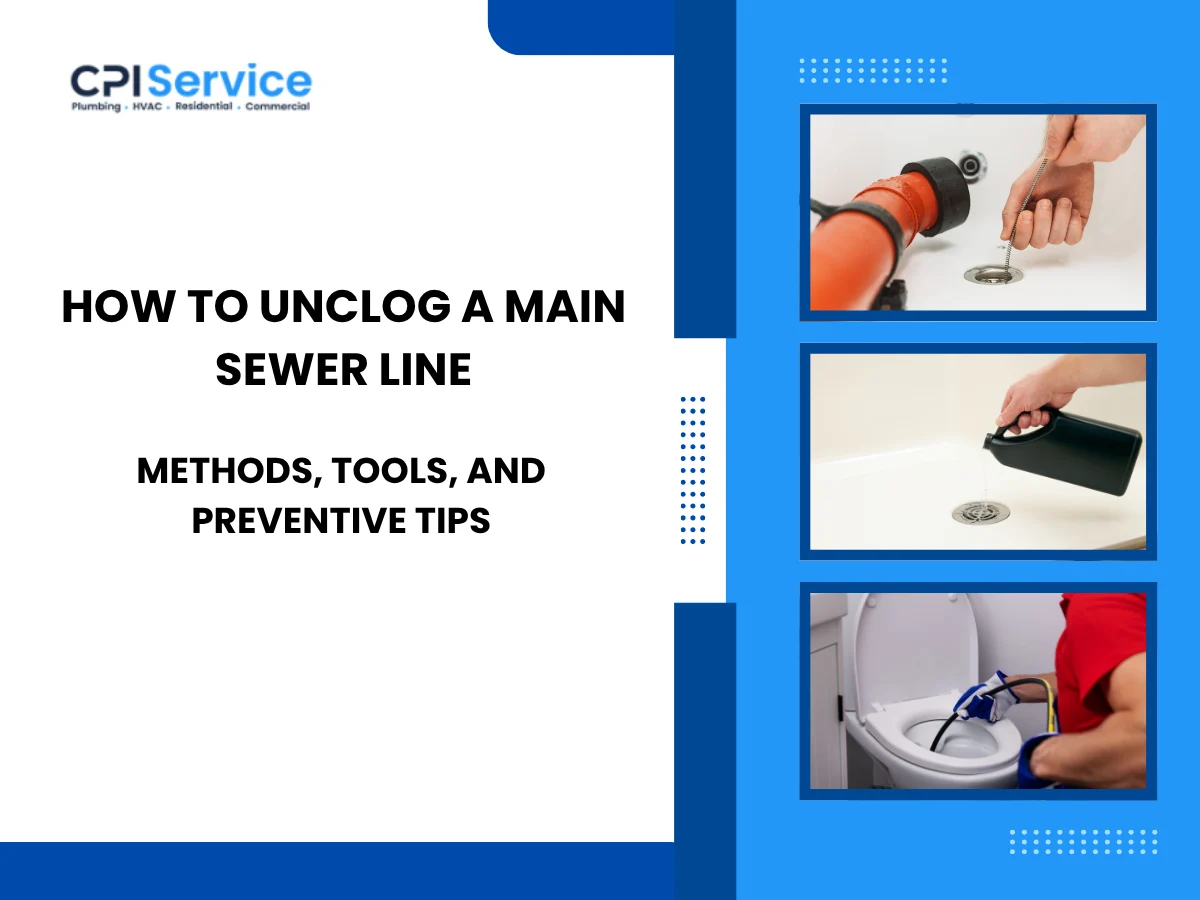 How to Unclog a Main Sewer Line
