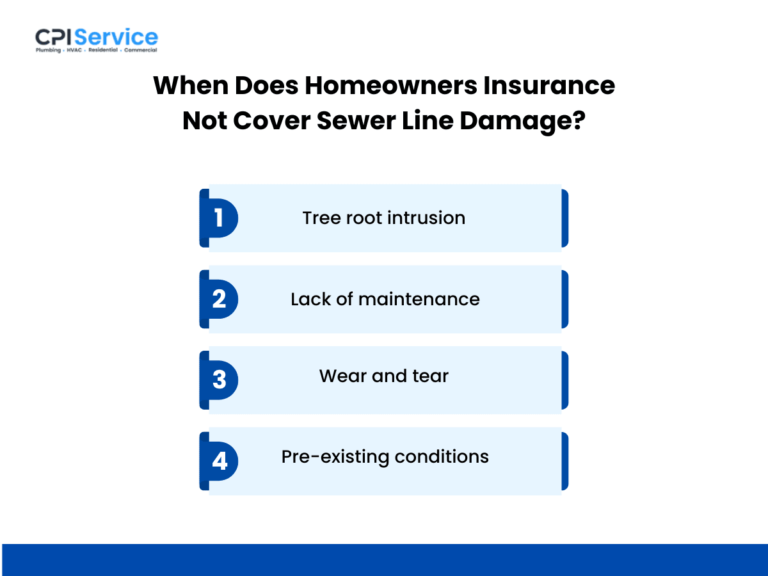When Does Homeowners Insurance Not Cover Sewer Line Damage