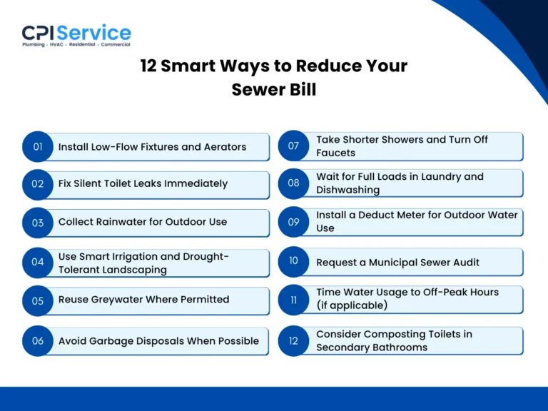 12 Smart Ways to Reduce Your Sewer Bill