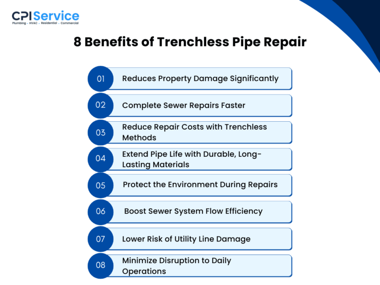 8 Benefits of Trenchless Pipe Repair