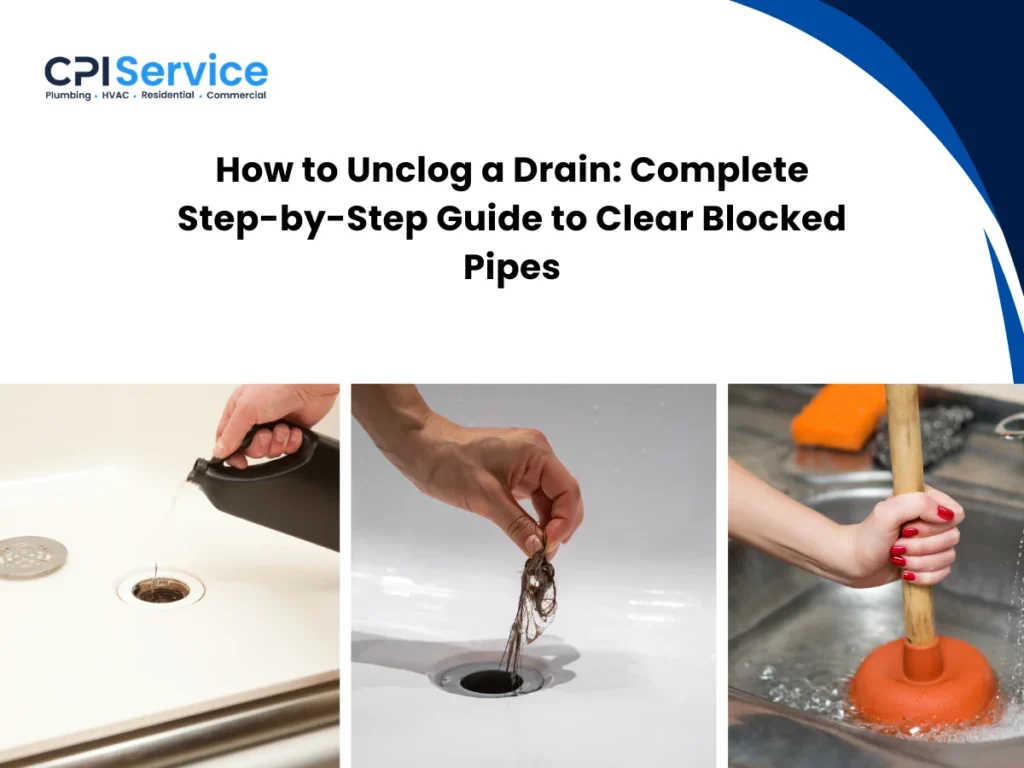 How to Unclog a Drain- Complete Step-by-Step Guide to Clear Blocked Pipes
