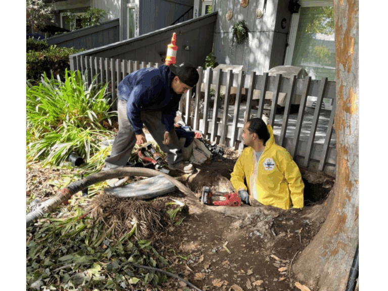 Piping under the fence