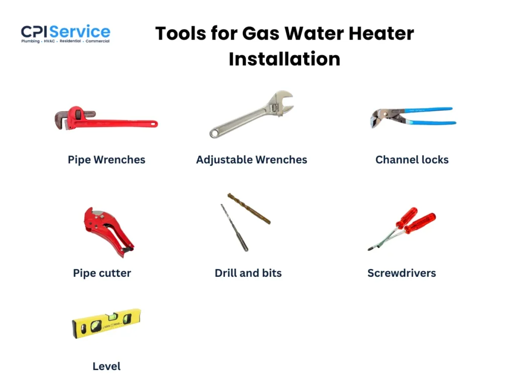 Tools for Gas Water Heater Installation