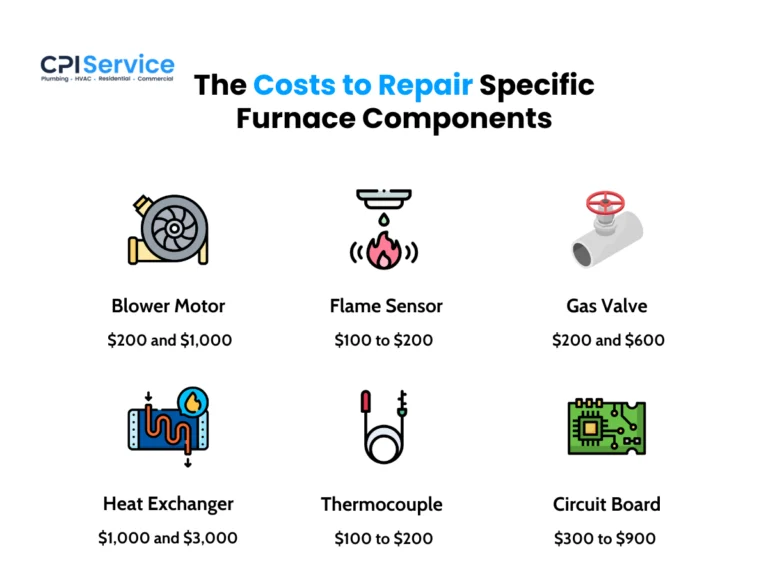 The Costs to Repair Specific Furnace Components