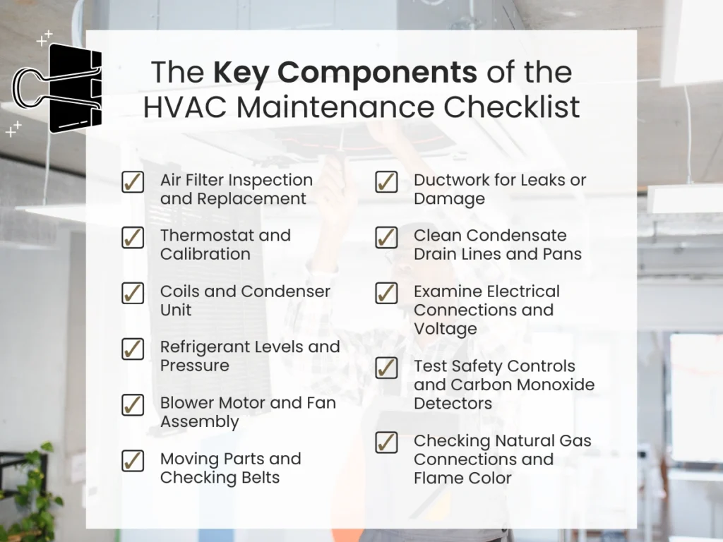 The Key Components of the HVAC Maintenance Checklist