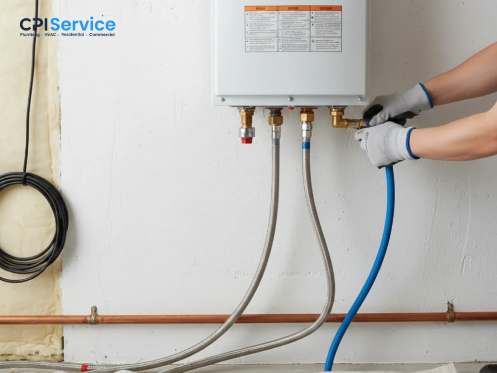 Connect the water lines