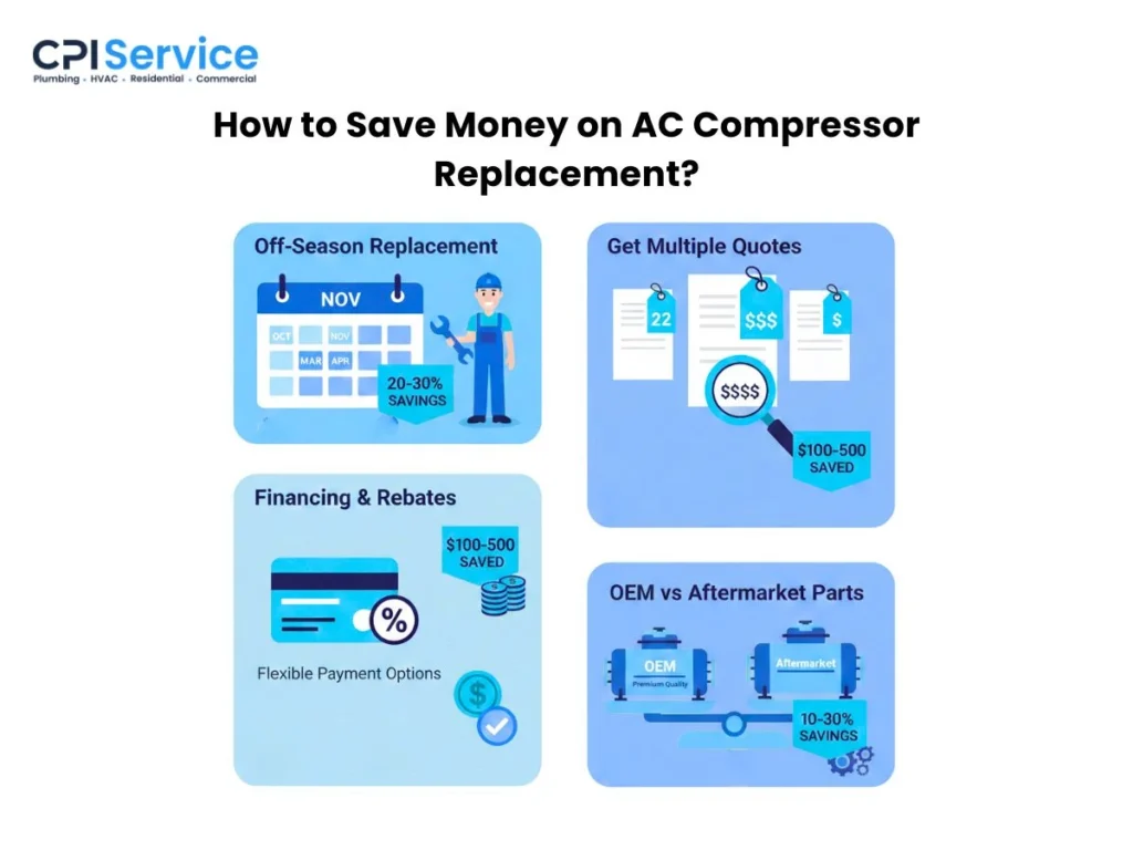 How to Save Money on AC Compressor Replacement?