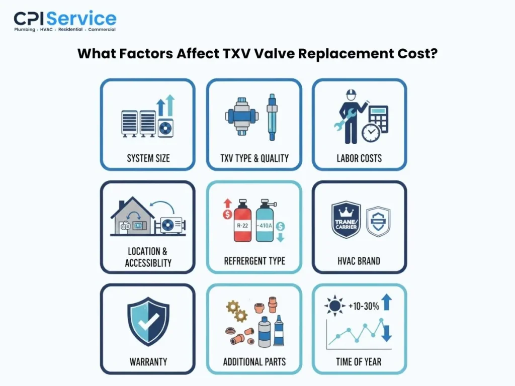 What Factors Affect TXV Valve Replacement Cost?