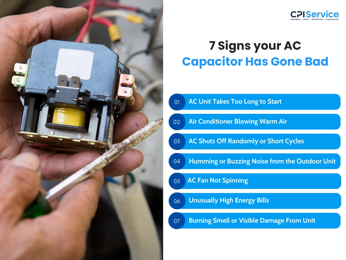 7 Signs your AC Capacitor Has Gone Bad