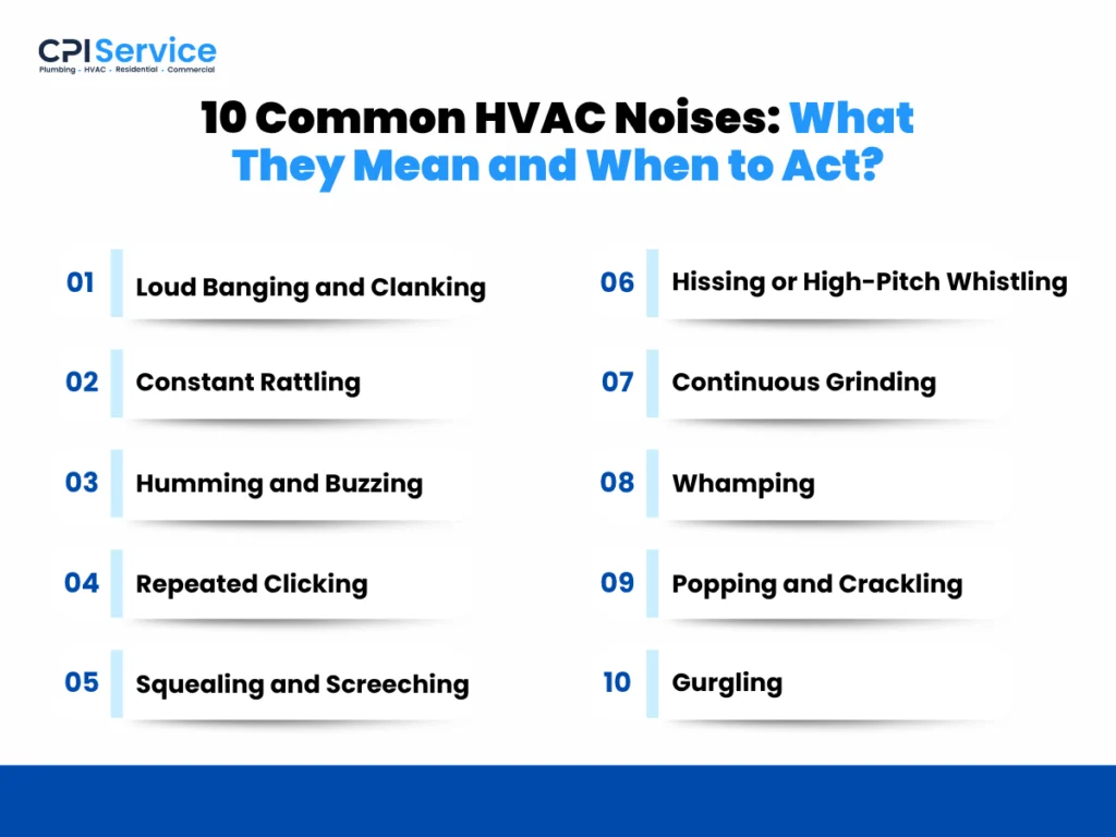 10 Common HVAC Noises: What They Mean and When to Act