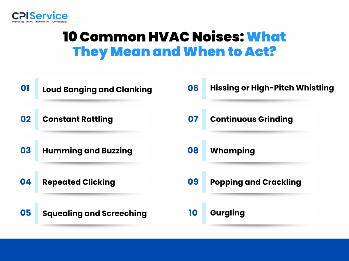 10 Common HVAC Noises: What They Mean and When to Act
