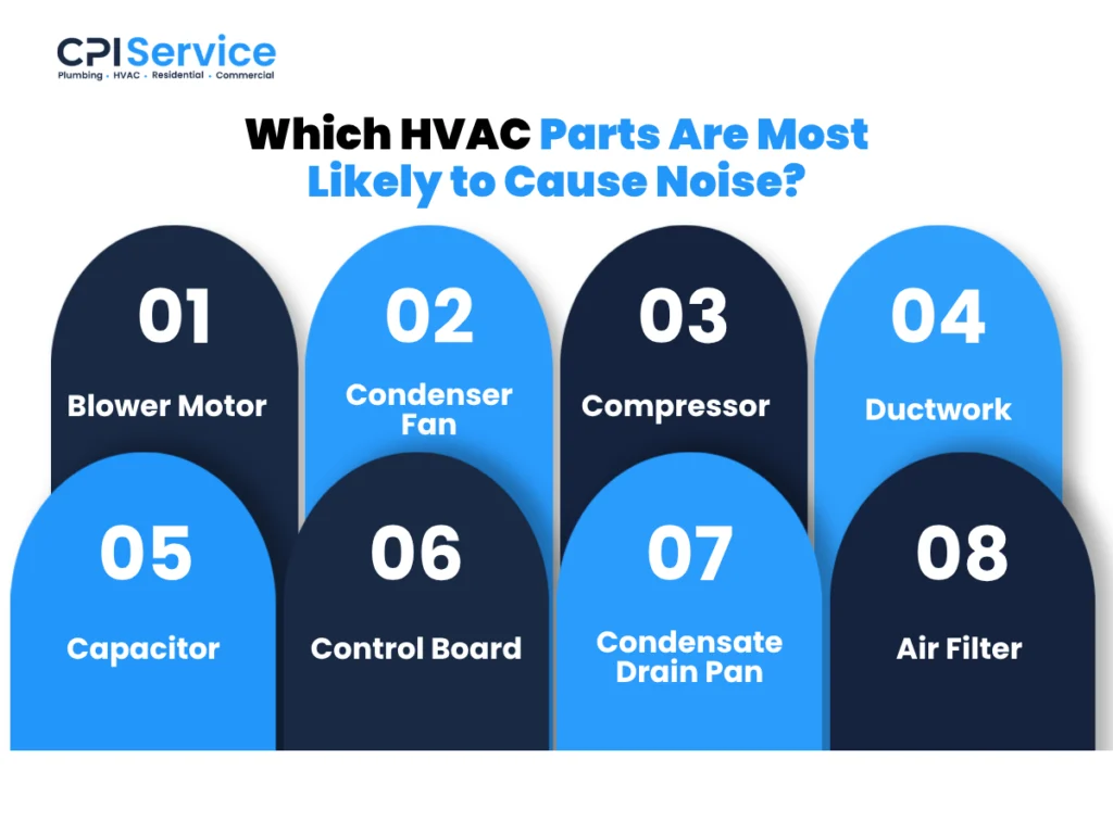 Which HVAC Parts Are Most Likely to Cause Noise