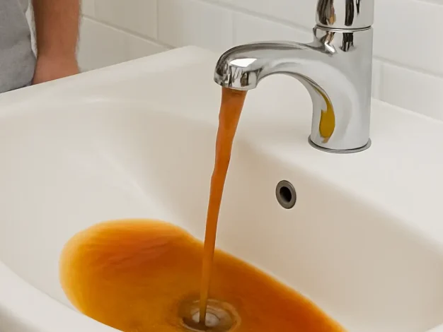 discolored water discolored water